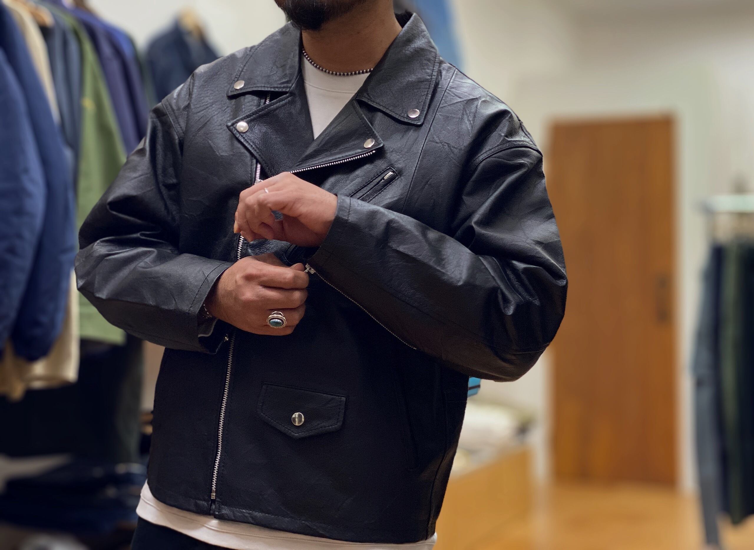 【yoused】Leather Urban Riders Jacket (size…②) | 101 clothing store powered by BASE