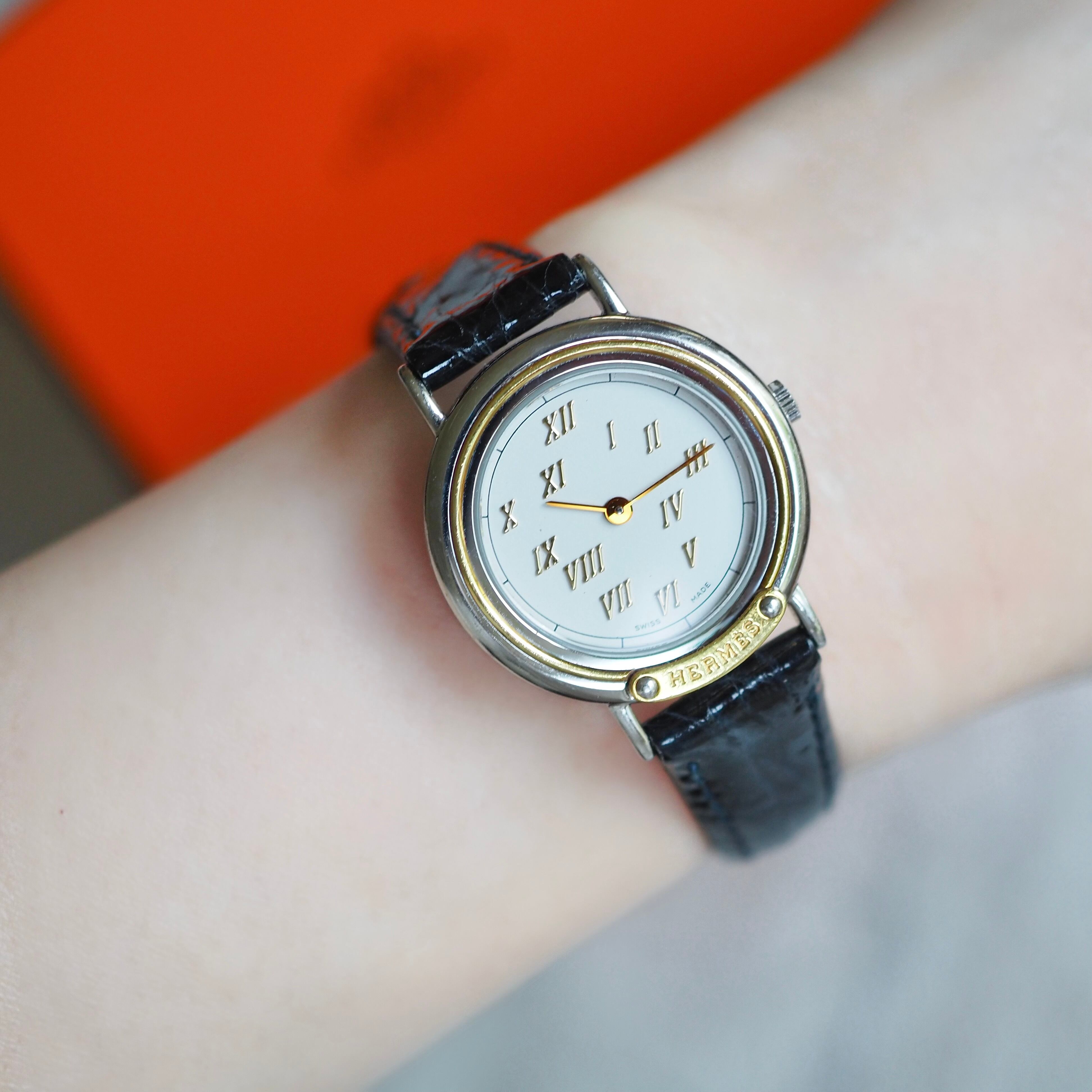 HERMES エルメス メテオール レディース クォーツ ヴィンテージ時計
