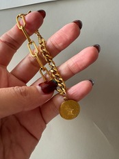 ss coin bracelet