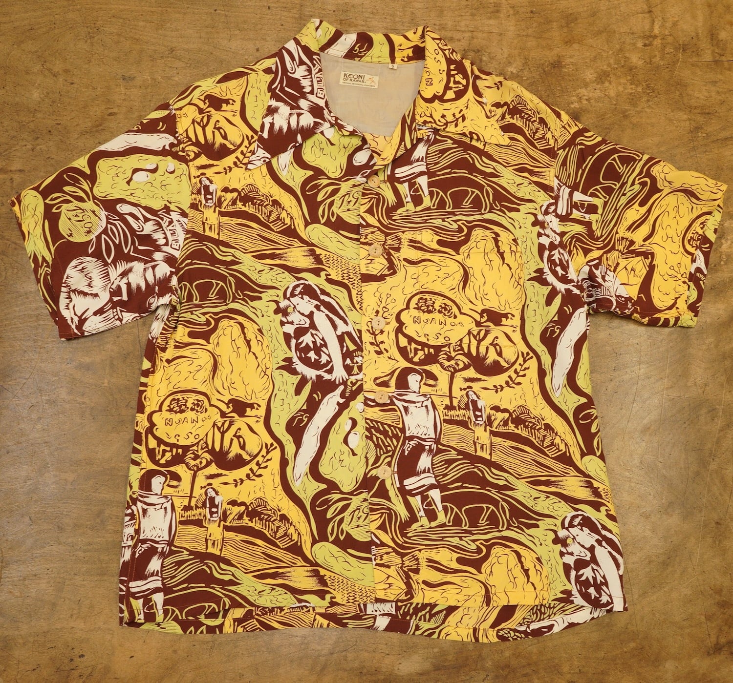 2736 SUN SURF サンサーフ KEONI OF HAWAII M32881 アロハシャツ ハワイアン HAWAIIAN ALOHA  SHIRT メンズ古着 サイズS | ANTIQUE JOHN アンティーク ジョン powered by BASE