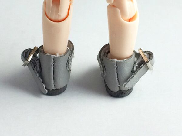 ドール靴 1/6 オビツ11 バックルシューズ SBB002GRY MW - 画像5