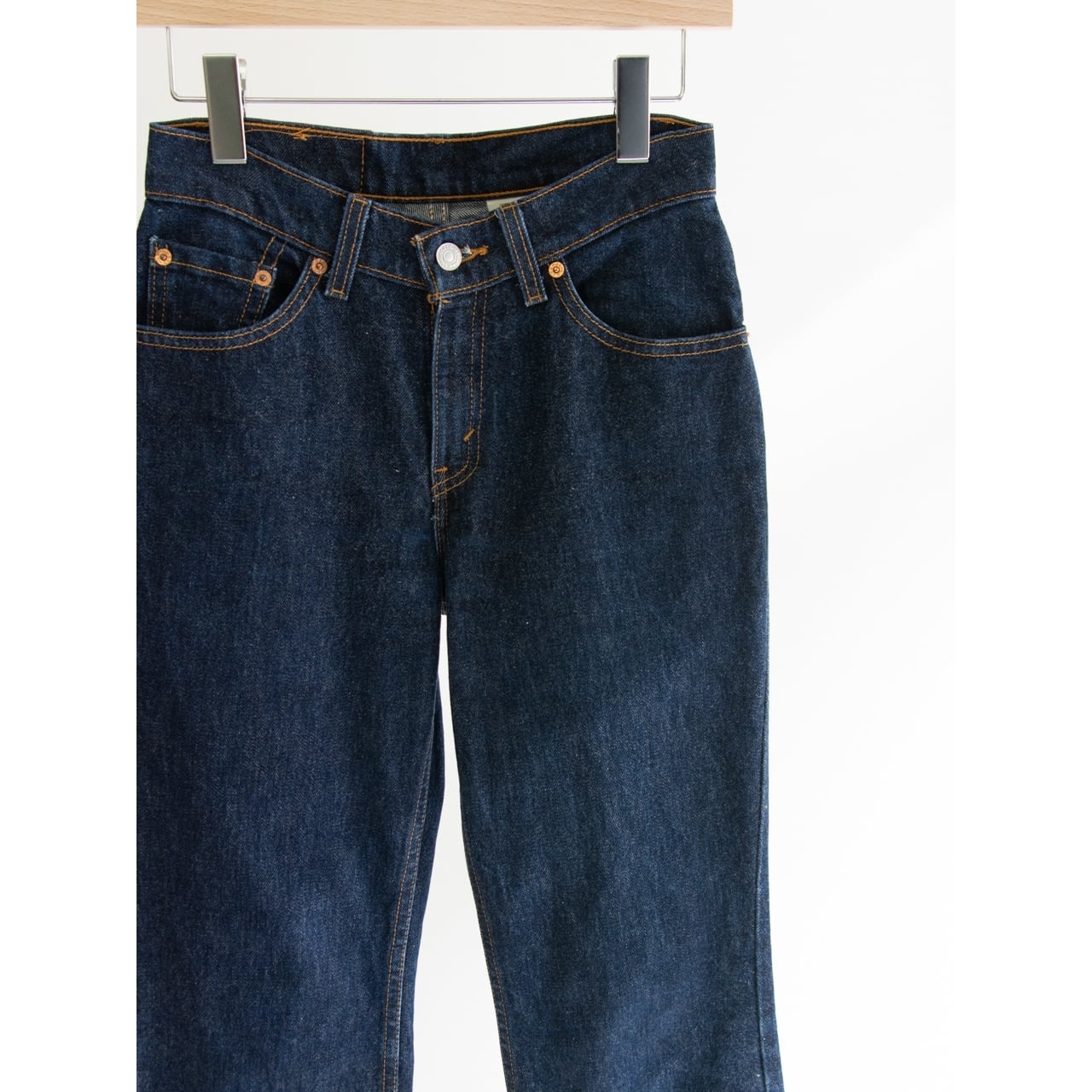 【LEVI'S 517】Made in U.S.A. 90's 100% Cotton Boot Cut Low Rise Denim Pants JR.S（リーバイス アメリカ製 ブーツカット ローライズデニムパンツ ジーンズ）