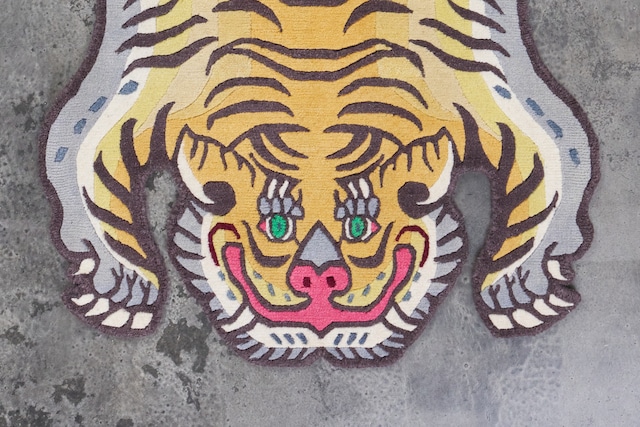 Tibetan Tiger Rug 《Sサイズ•ウール・オリジナル4・タイガー621》チベタンタイガーラグ