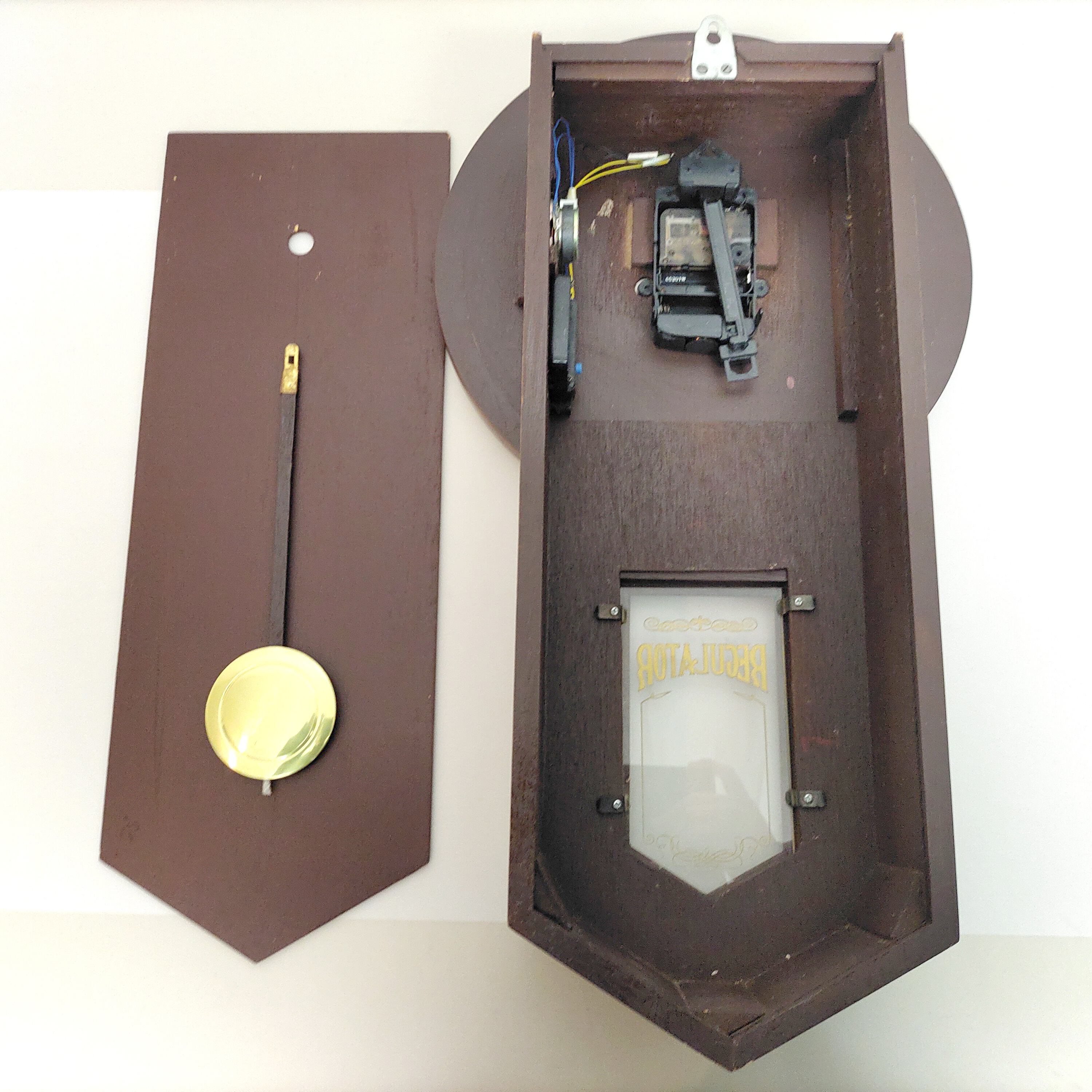 壁掛け時計・レトロ風時計・ジャンク品・No.230503-12・梱包サイズ140