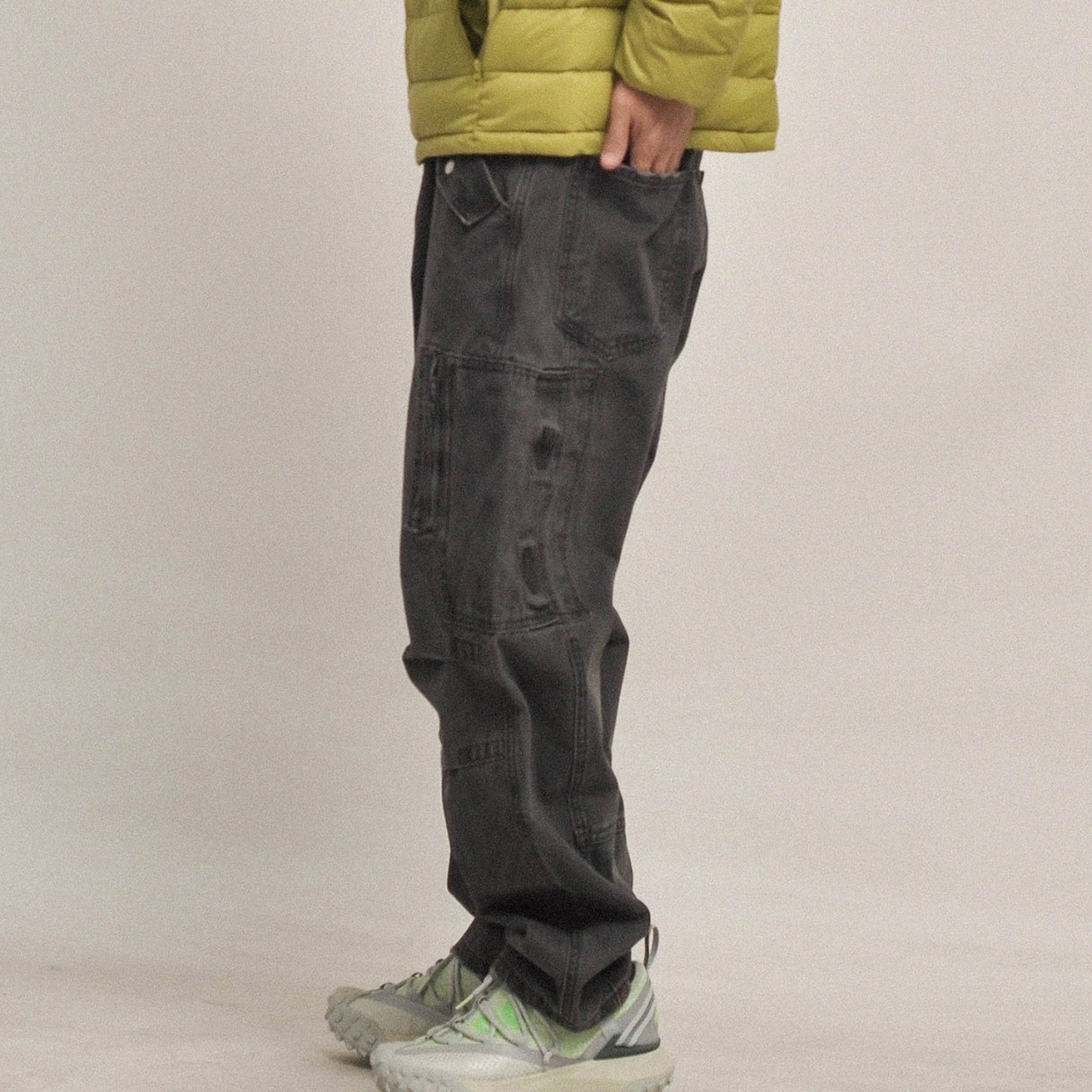 ヘビーウォッシュ・カーゴユーティリティパンツ N3503 - 2