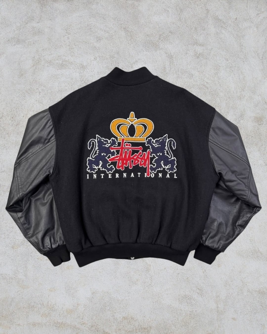 Special!!】90 Stussy KING VARSITY JACKET スタジャン XL