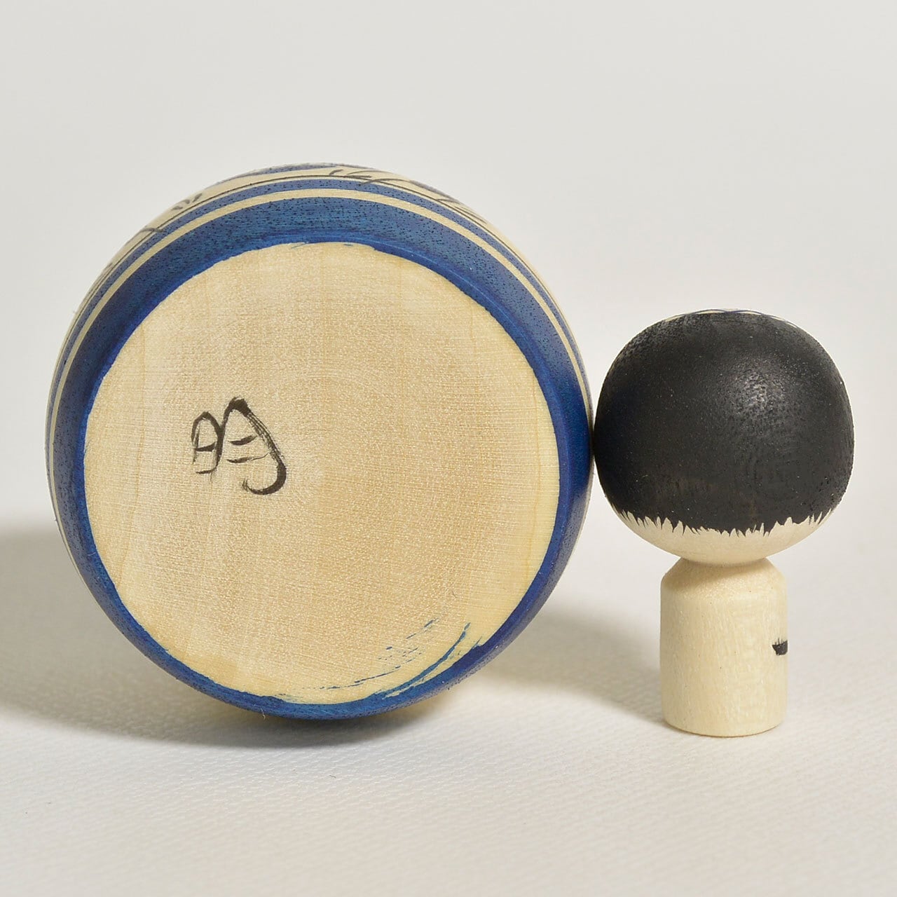 青のえじこ（青のシリーズ） 約1.5寸 約4.5cm 鈴木明 工人（作並系