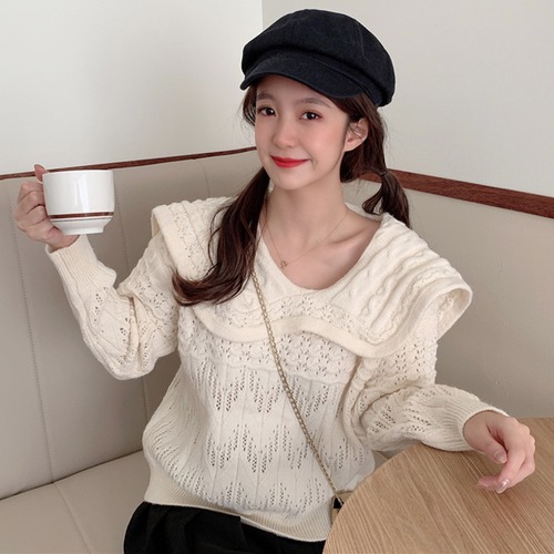 ✞ オータムニットセーター プルオーバー トップス スウィート 秋物 ✞ゴスロリ SM ミリ 甘ロリ クラロリ 和ロリ エレガント 黒ロリ 姫ロリ 華ロリ BB-BB4655459904