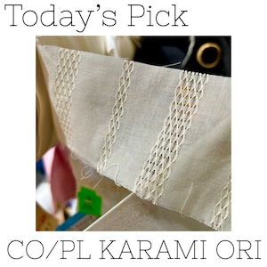 【Today's Pick】CO/PL KARAMI ORI【2024/01/30】