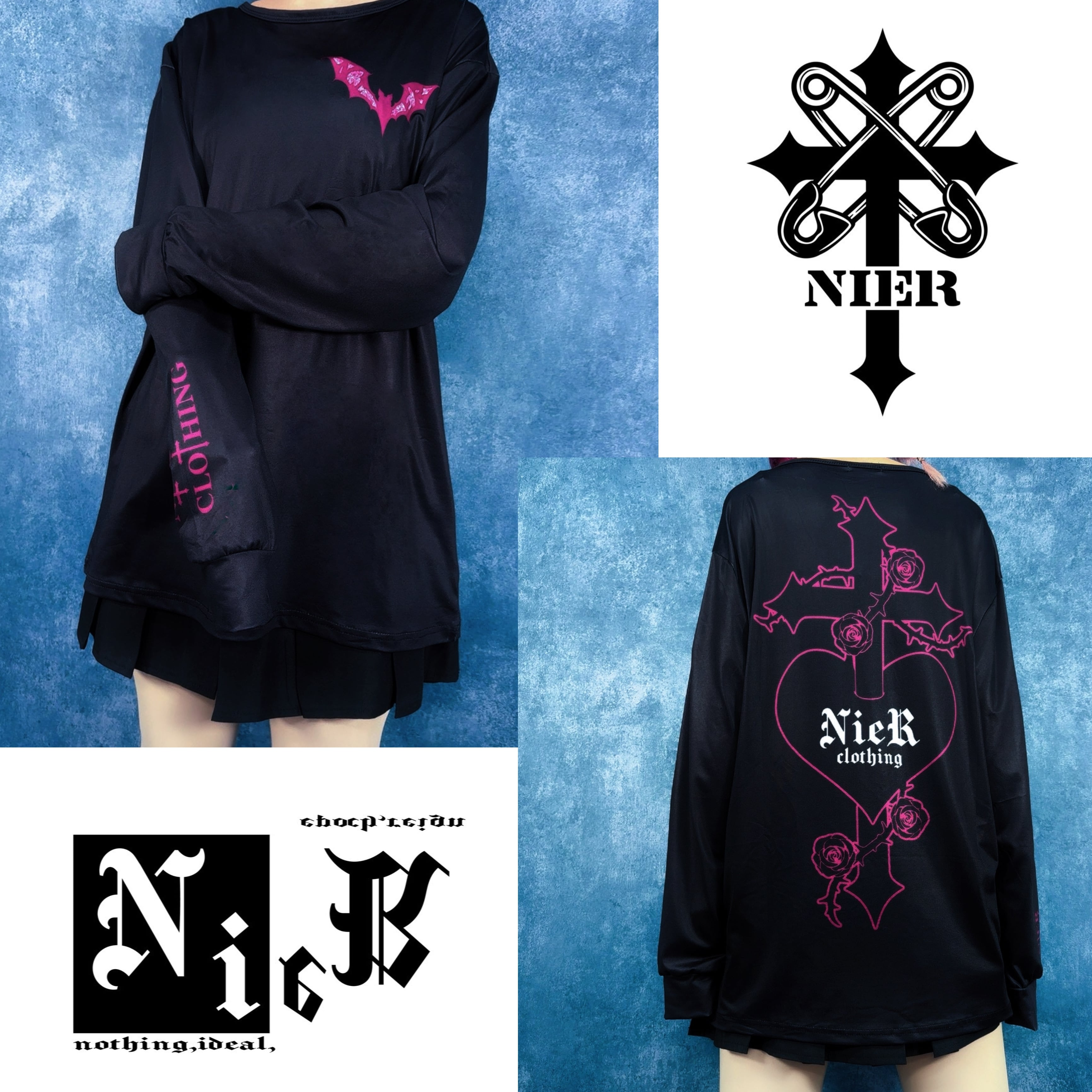 2026新年お祝いプレゼント》 NieR DARK GOTHIC LONG SLEEVE CUTSEW