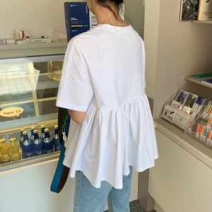 プリーツヘム　フェアリーフレアTシャツ 2col N TS060