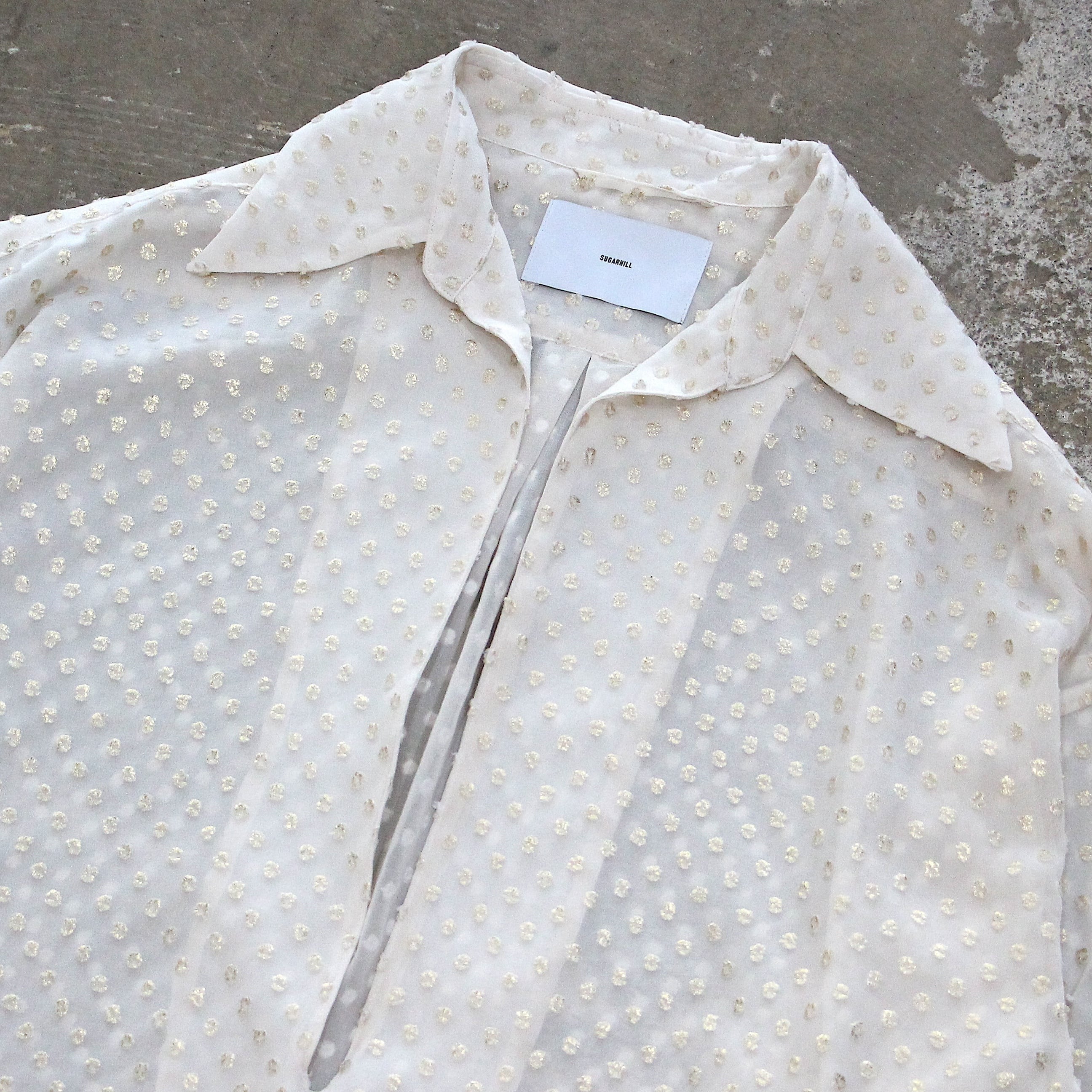 SUGARHILL / TWINKLE SHEER SKIPPER SHIRT (ECRU) | orio online store