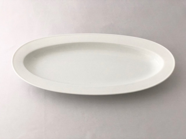 深山　|　racca　ポワソン　31cm　深皿　白磁