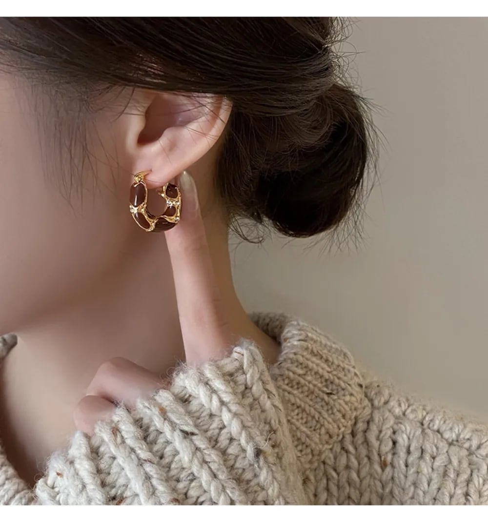 Organic Chain Hoop Pierce(オーガニックチェーンフープピアス)