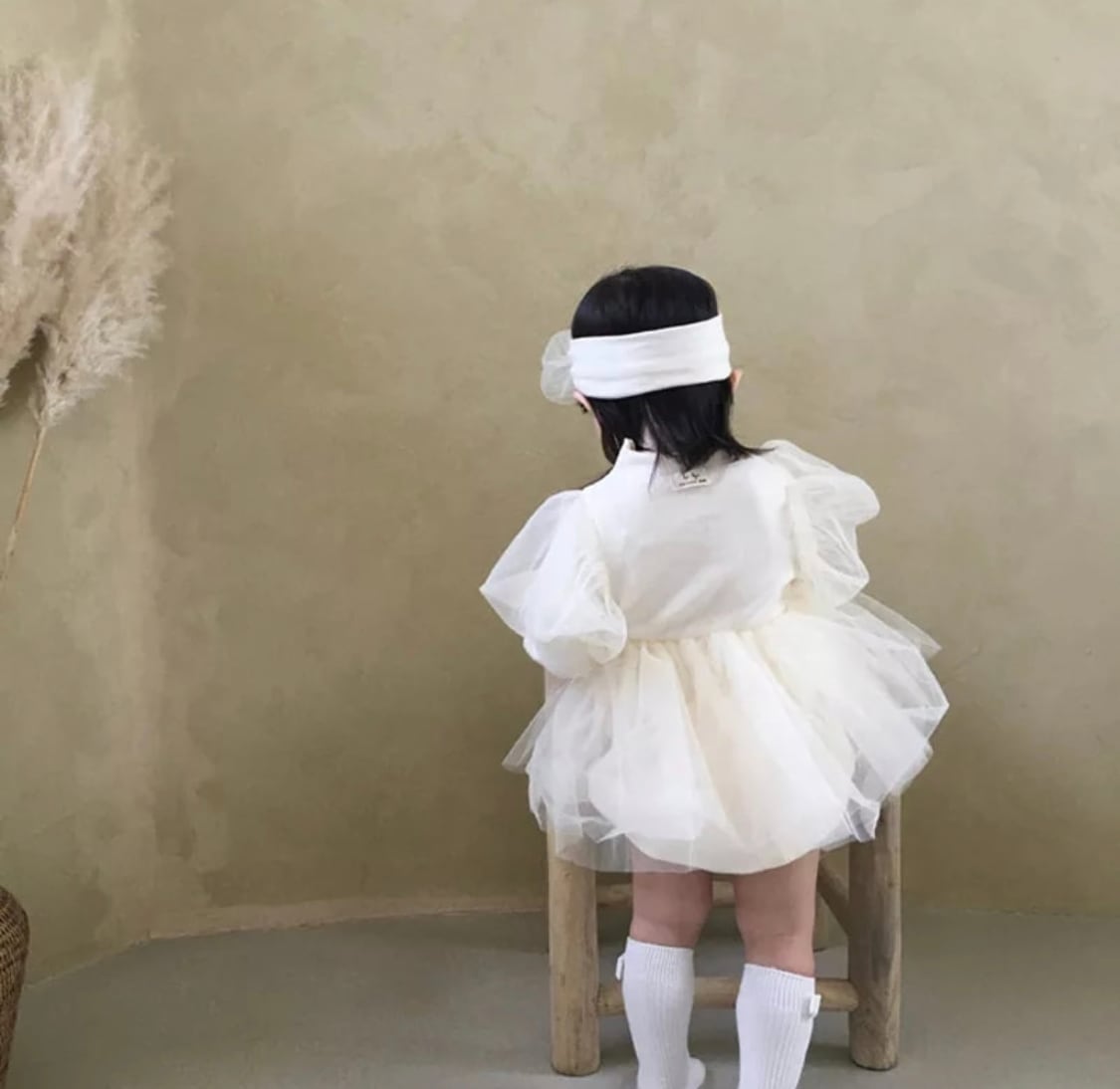 チュールベビーロンパースドレス》》》》》海外子供服 韓国 チュール ワンピース ドレス ロンパース 女の子 ガール ベビー パーティー