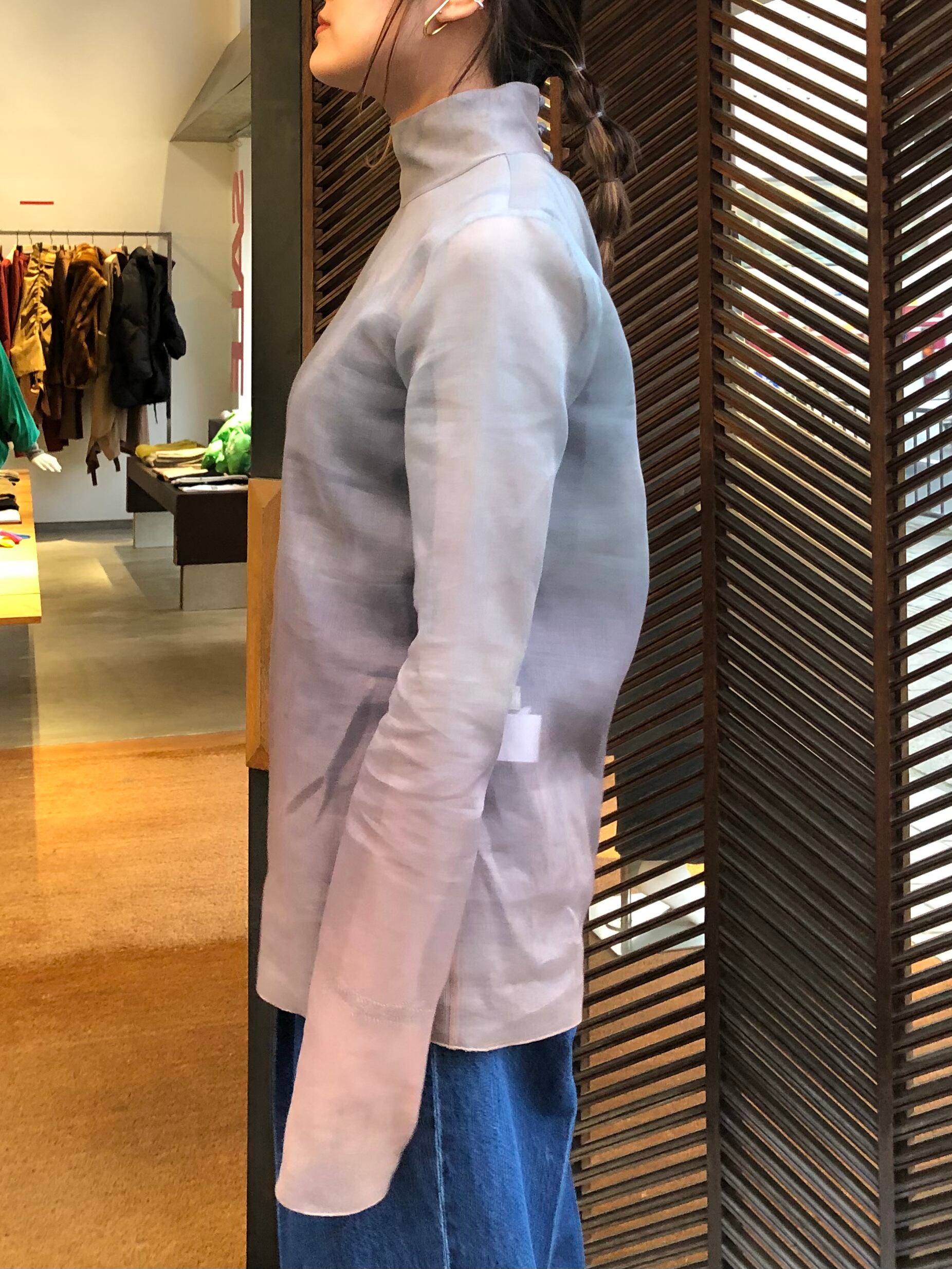 LEINWANDE シアーニットポロ | ofa.sg