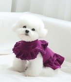 Velour ribbon one-piece パープル