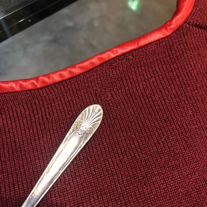 Vintage chinoiserie design knit tops