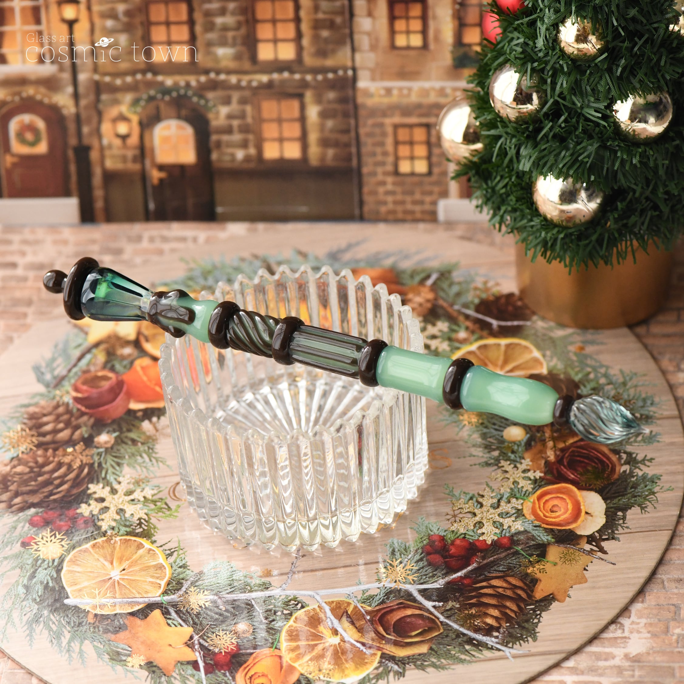 街灯ガラスペン / チョコミント【cosmic town】251116-1