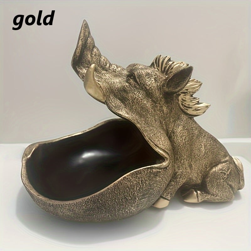 小物入れ イノシシ キー 収納 おしゃれ かわいい デスク 置物 オブジェ