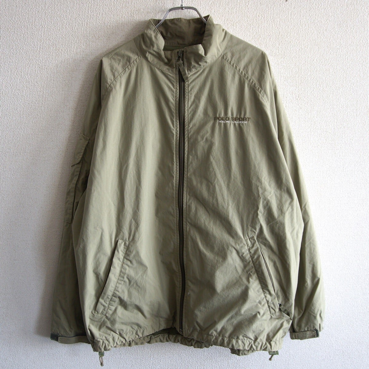 美品/90s】POLO SPORT 【ナイロン ジャケット】L カーキ ポロ スポーツ