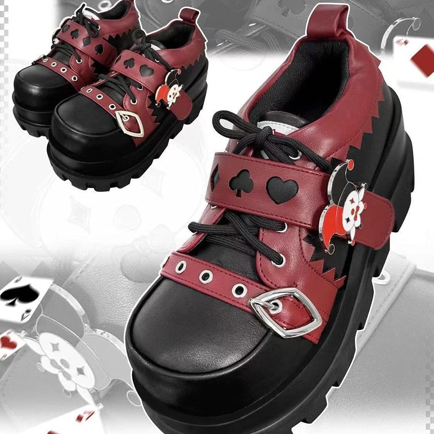 ゴスロリ通販 With U ファッション 地雷系 シューズ 靴 ピエロ