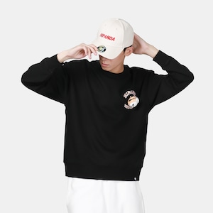 送料無料 【HIPANDA ハイパンダ】男女兼用 十二支 寅年 クルーネック スウェット トレーナー UNISEX  TIGER CREW NECK SWEAT SHIRT / BLACK