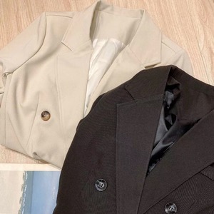 ノッチドラペルカラージャケット