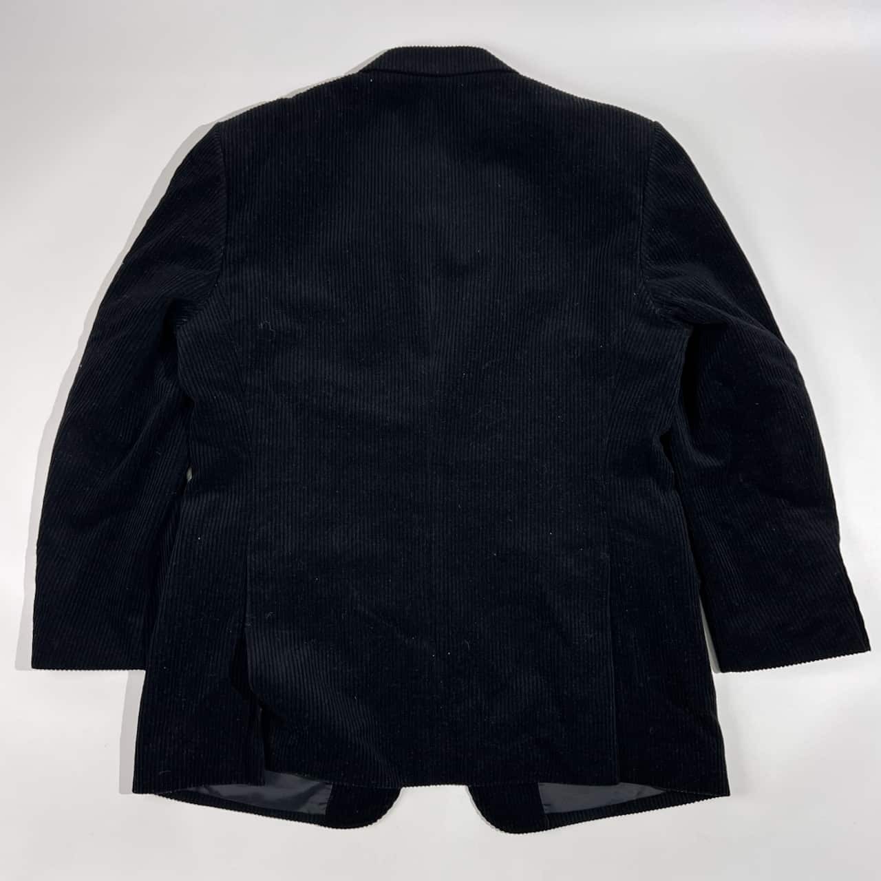 シルク混 pierre cardin ピエールカルダン 2B コーデュロイ テーラードジャケット 96AB5/ブラック メンズ