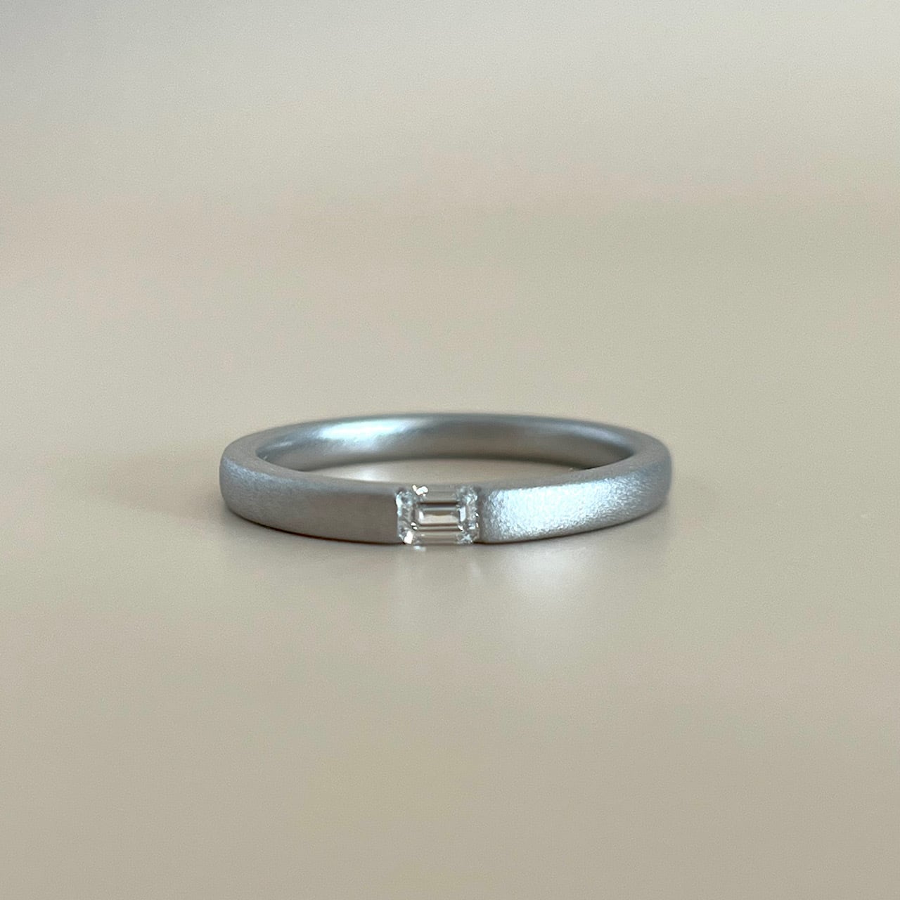 エメラルドカット ダイヤモンドリングW-M 0.07ct K18イエロー エメラルドカット ダイヤモンドリングW-M 0.07ct K18イエロー