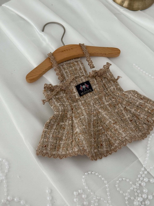 予約  【avely】 Moon Tweed A-Line Dress