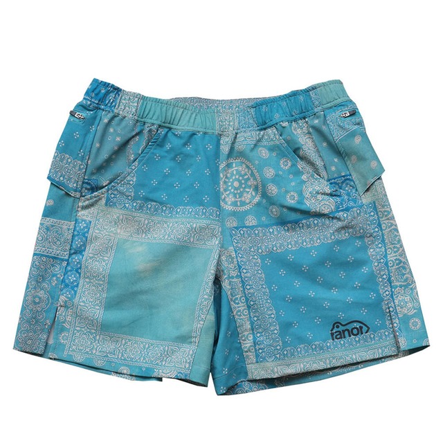 ranor(ラナー) BANDANA MIDDLE SHORTS TURQUOISE