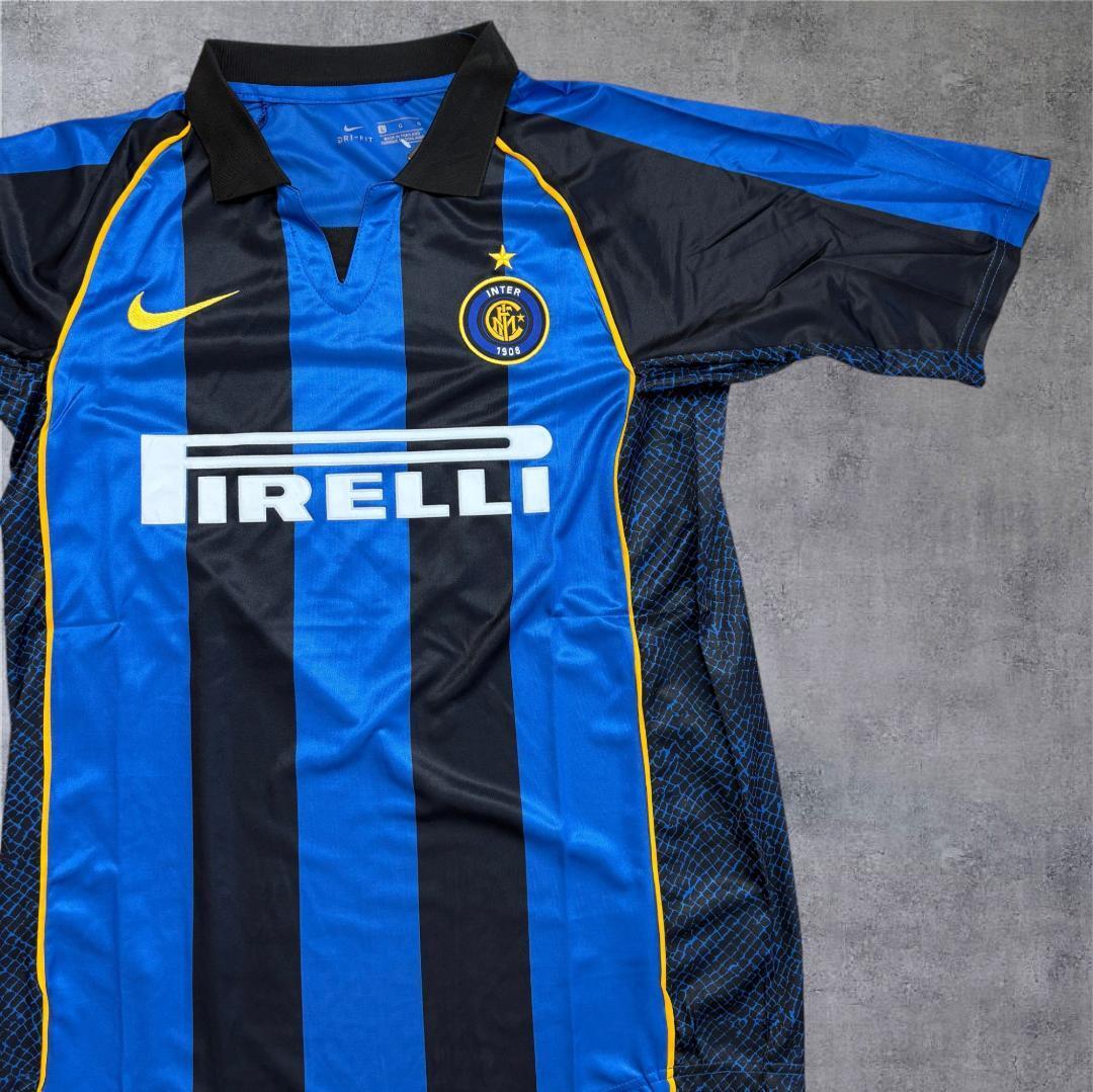 ンテル ホーム ユニフォーム 半袖 NIKE サッカー L XL 青黒 レプリカ
