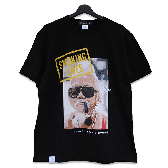 Smoking Lives Tee (JFK-023) - Black