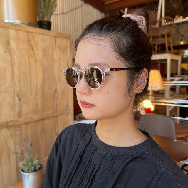 TOPANGA Accessory Retro ラウンド サングラス 2Type レトロラウンドサングラス　　べっ甲　Sunglass