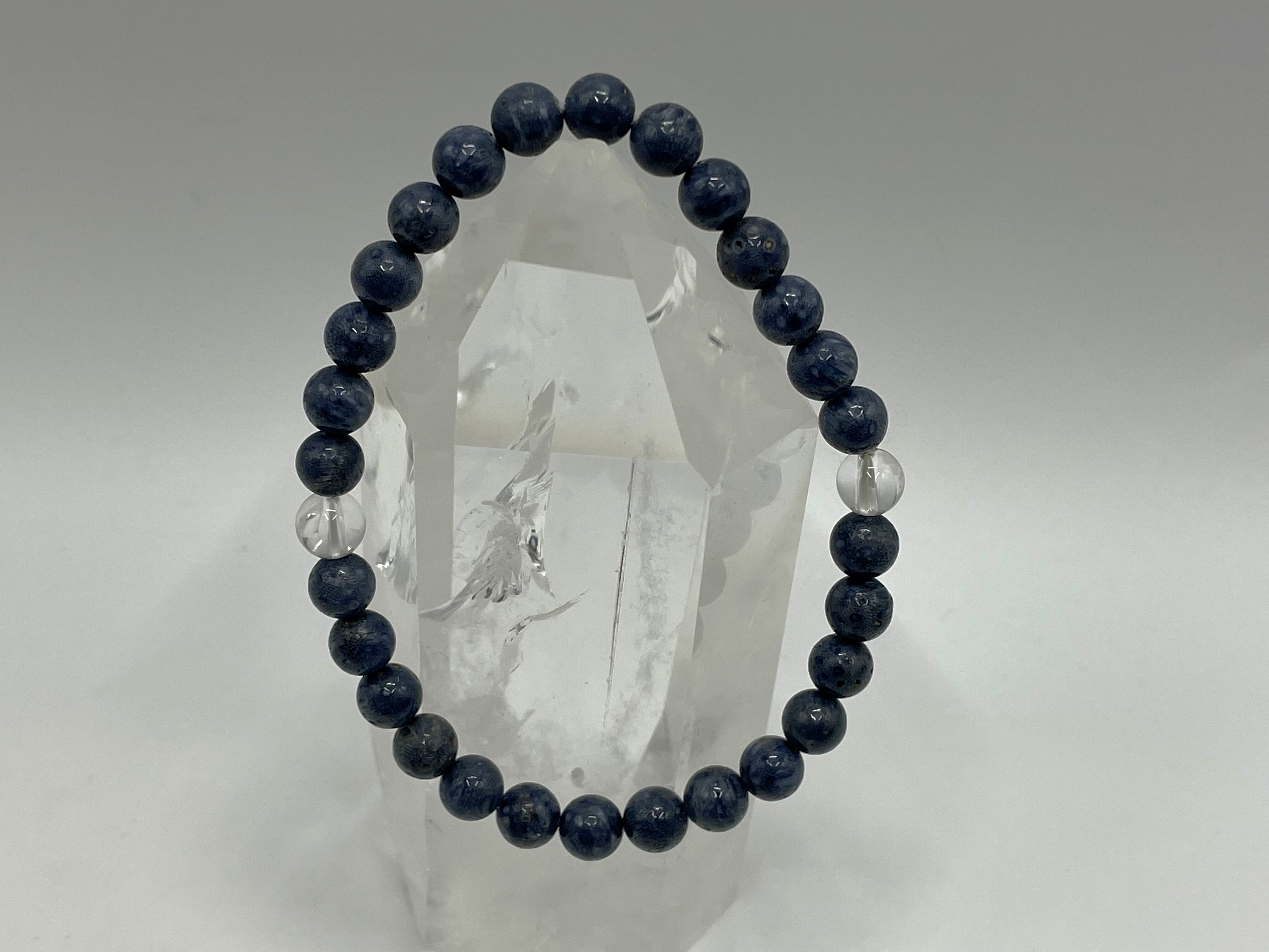 スタンダードブレスレット（天然青珊瑚・水晶） | DantaliaN