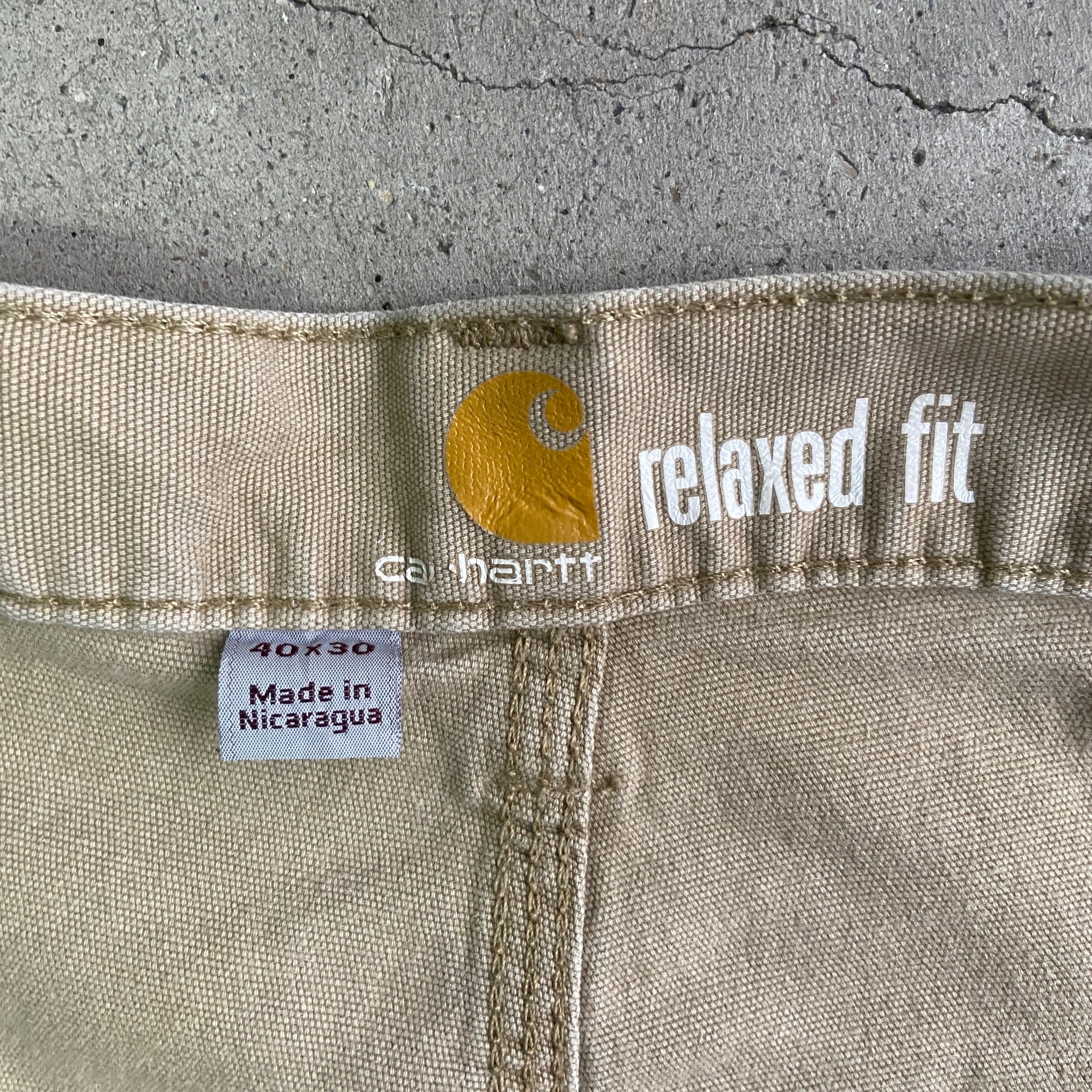 FR Carhartt カーハート ワークパンツ ツイル地 チノ濃紺 W40