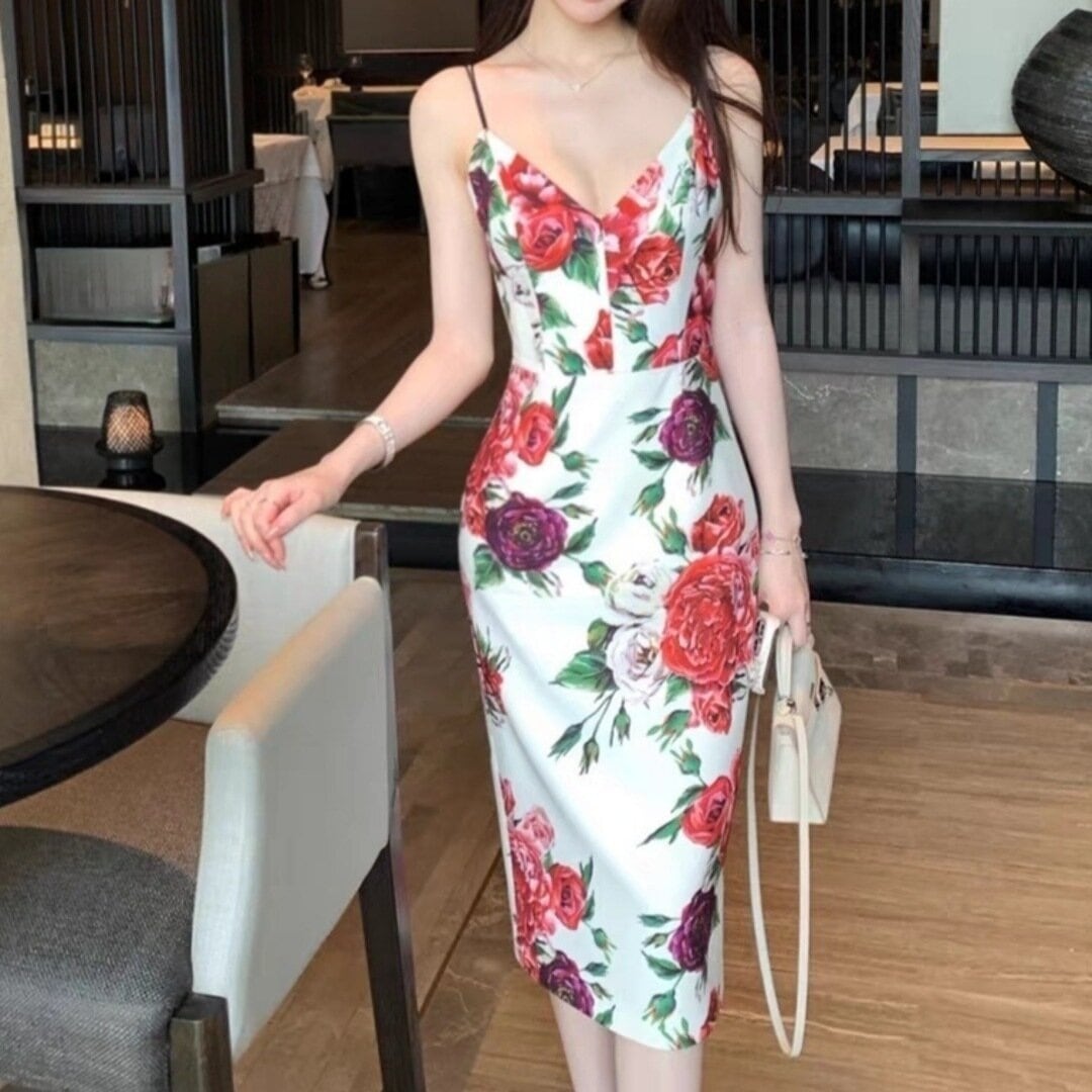 Rose retro dress 2603281