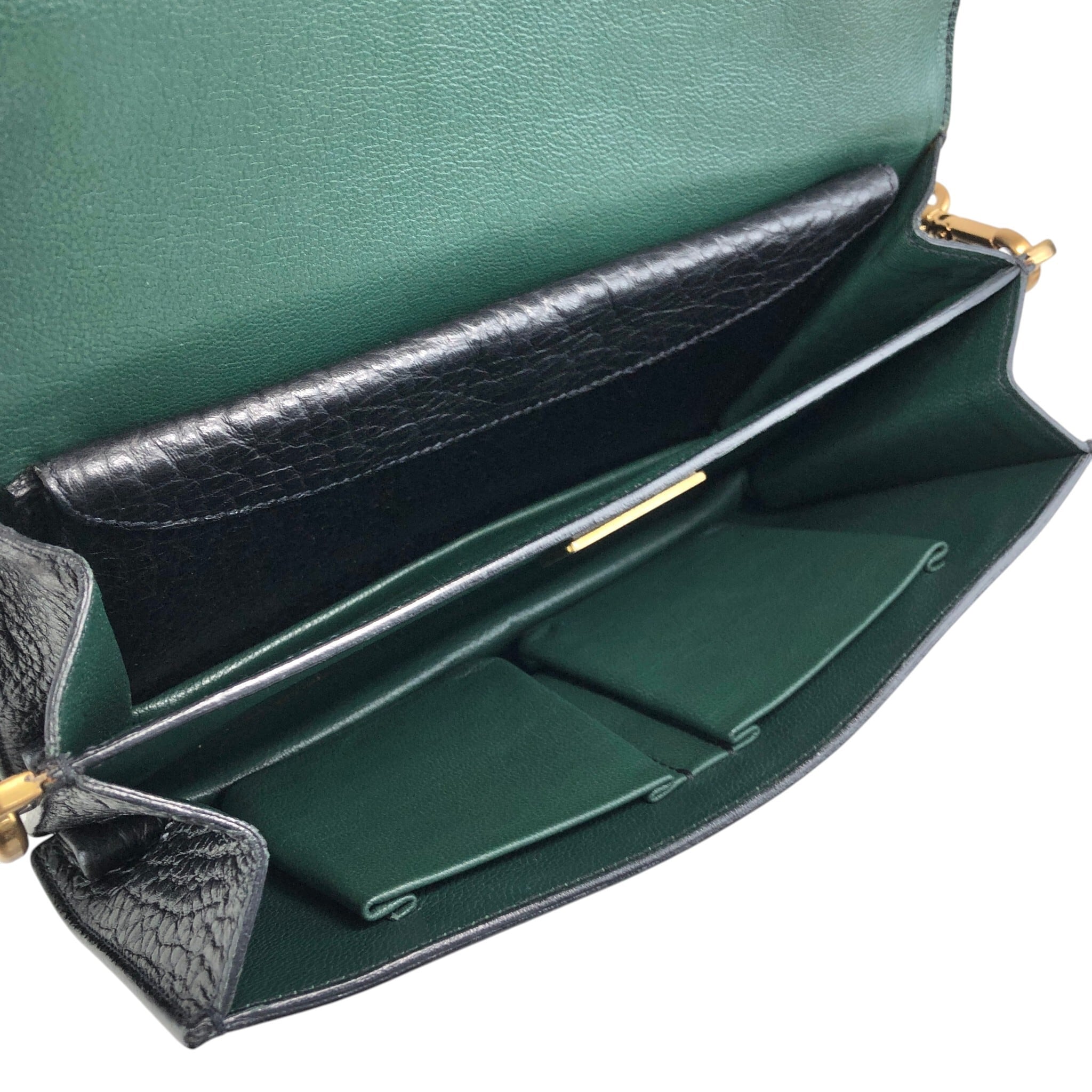 PRADA プラダ ショルダーバッグ ブラック ロック レザー