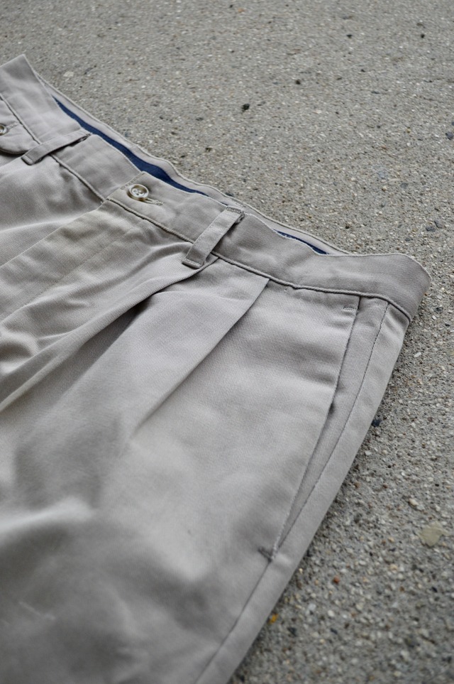 LEVIS DOCKERS 90s Cotton 2Tuck Wide Trousers Made in USA ドッカーズ 90年代 スラックス 34 USA製