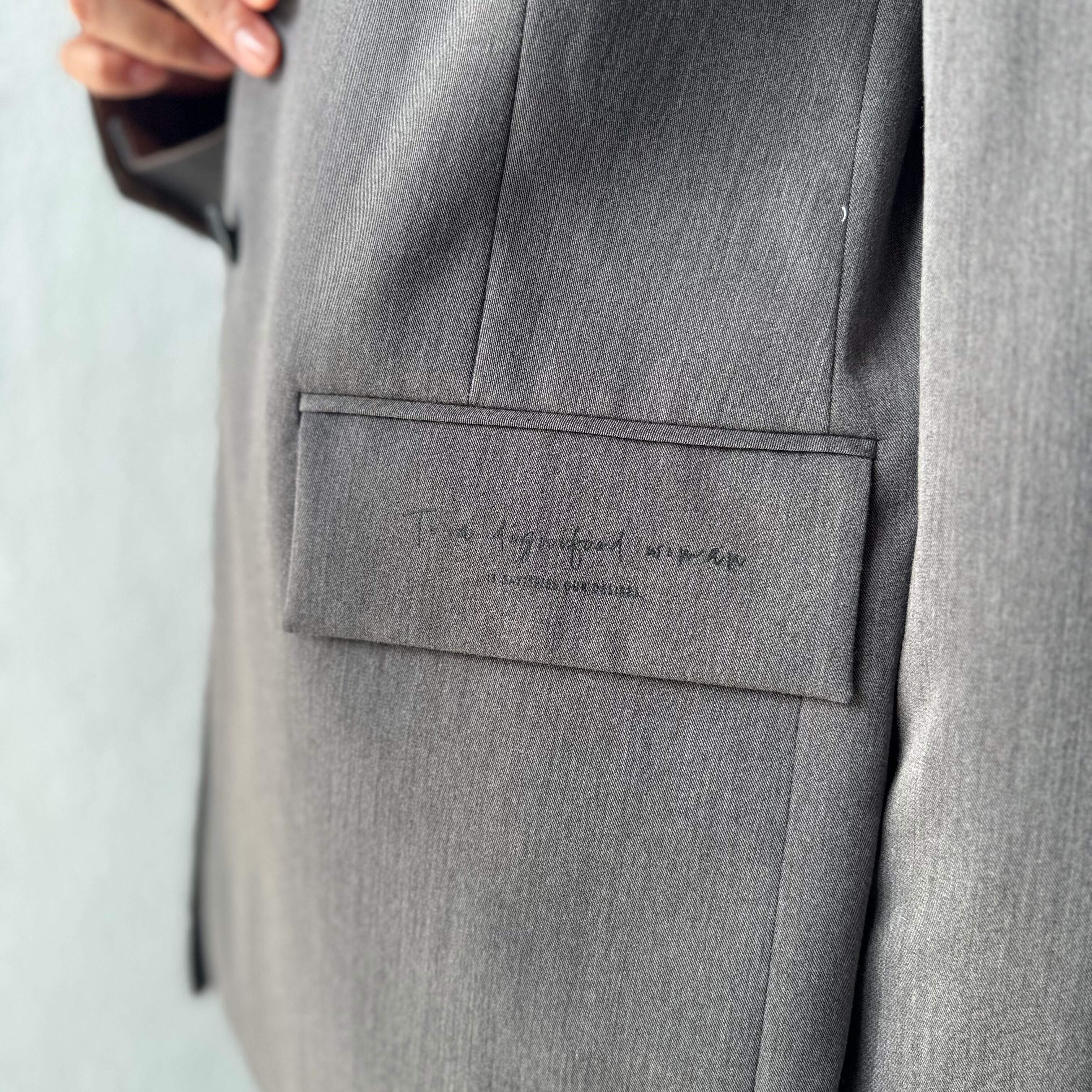 【SALE】PASSIONE ノーカラージャケット グレー PASSIONE】2wayノーカラージャケット 536413 | MIEL select shop