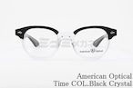 American Optical メガネ Times COL.Black Crystal ウェリントン タイムス アメリカンオプティカル AO 正規品