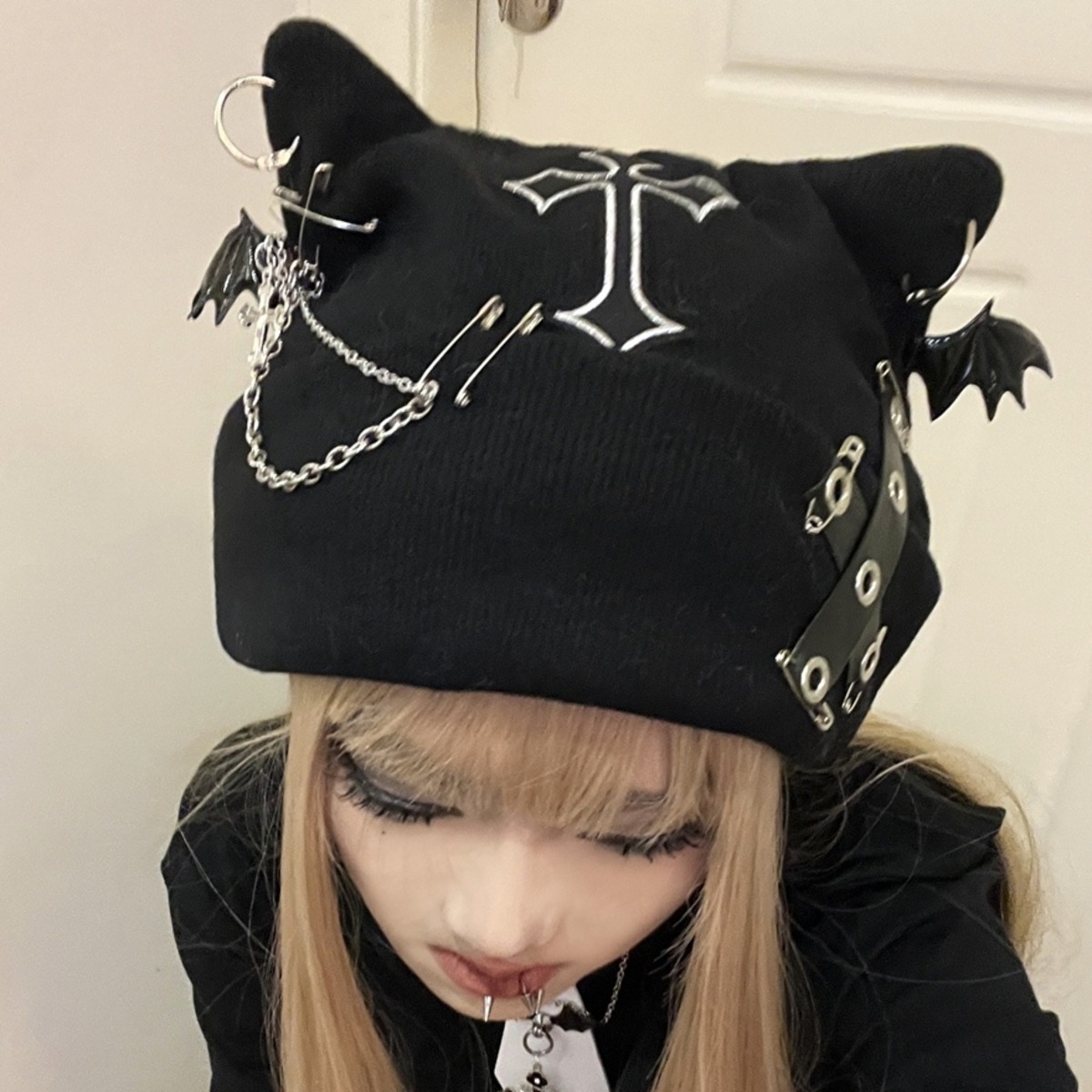 ゴスロリ通販 With U ゴシック ロリィタ パンク 猫耳帽 クール 