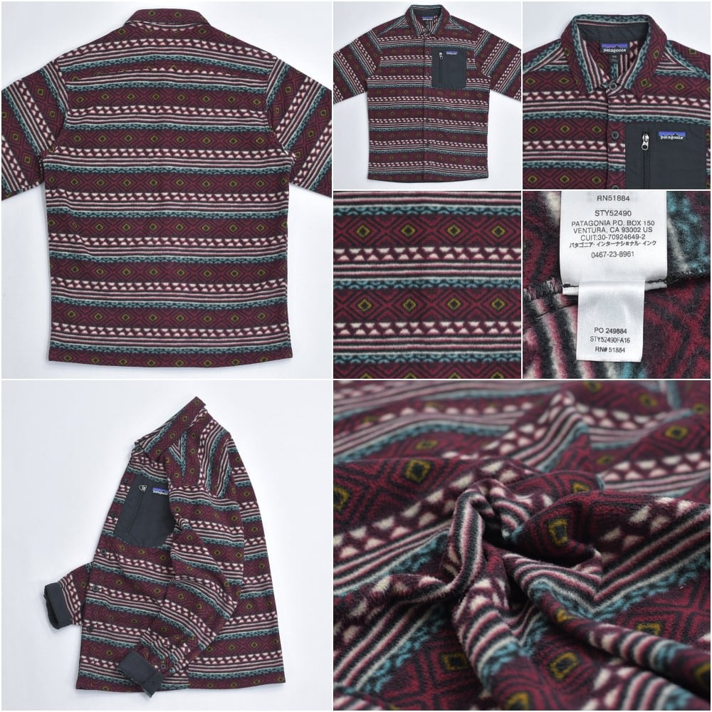 patagonia FA16 パタゴニア マイクロ・D・シャツ 総柄 フリース