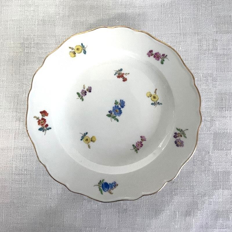 バラのプレート スイス・ランゲンタール社 LANGENTHAL 金彩レリーフ