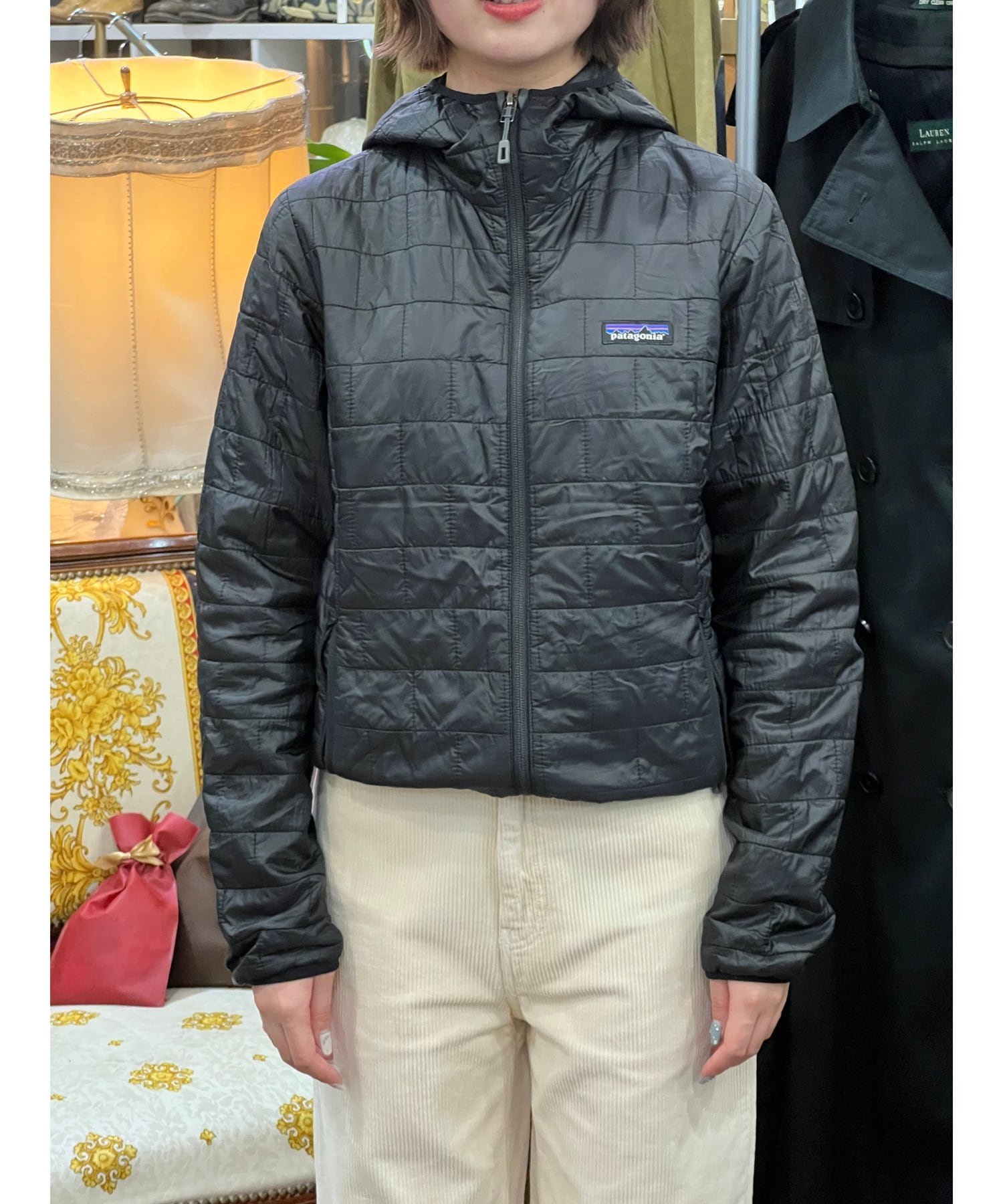 Patagonia Nano Puff hoodie レディースS ブラック パタゴニア ナノ