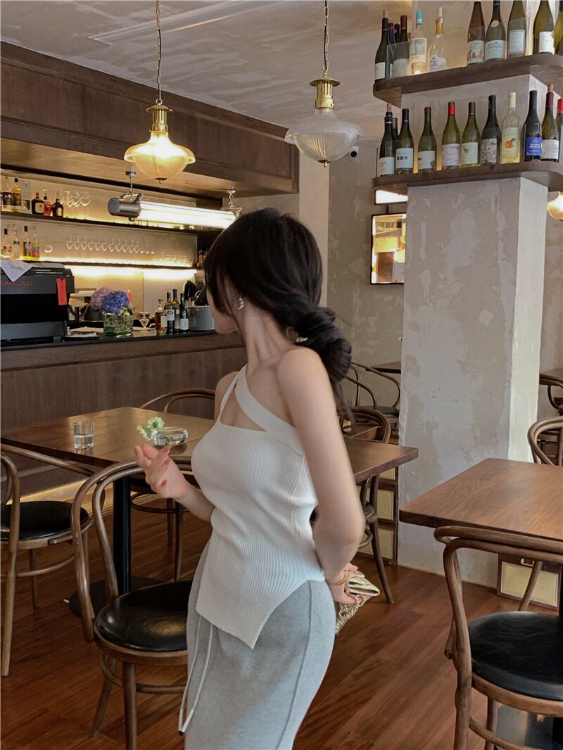 ニットサマーショートスタイルシャツ トップス 夏物 ブラックストロベリース56234353149