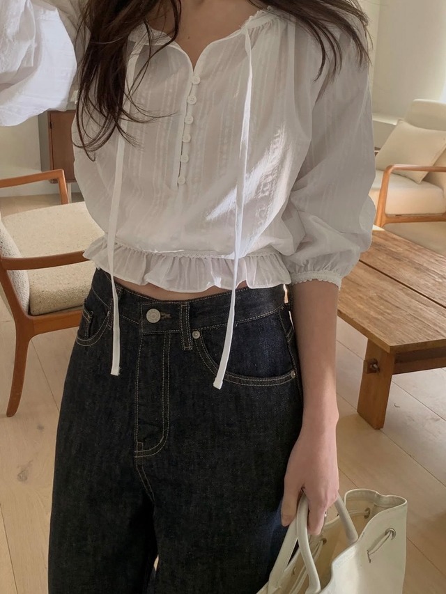 (予約) miel / 130 non fade denim pants 1color