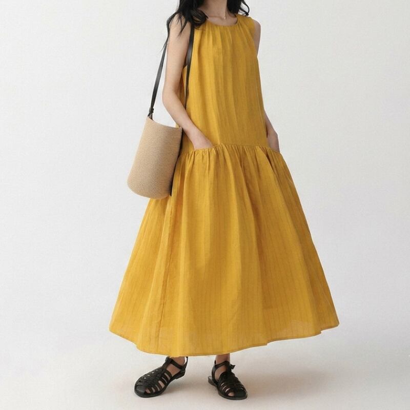 ノースリーブマキシワンピース M2516