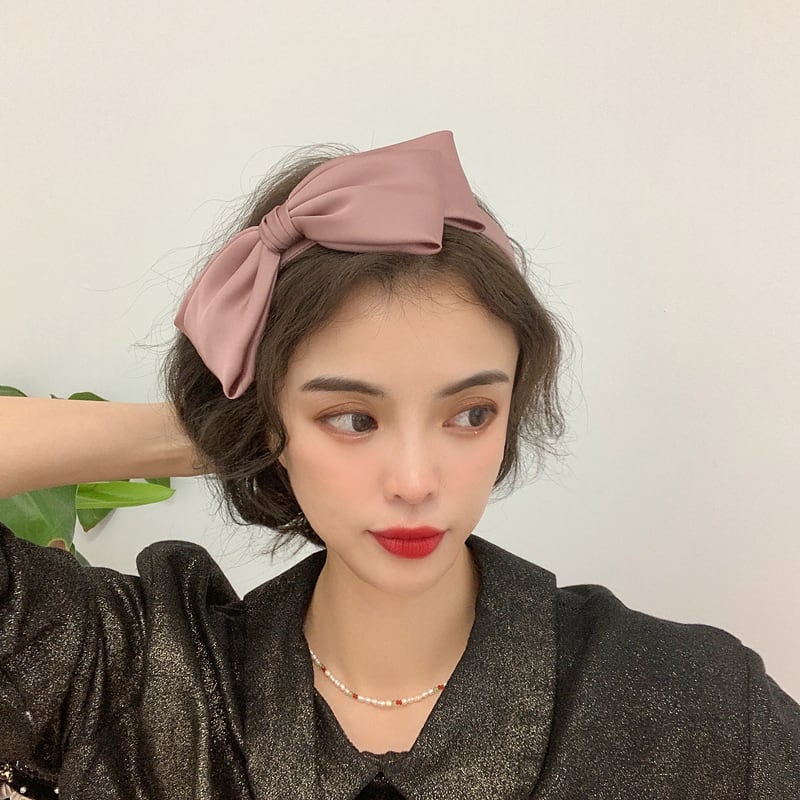 ワンポイントアクセントに リボン カチューシャ ヘアバンド リボン ターバン オルチャン 韓国ファッション帽子 ベージュ ブルー ブラウン ブラック ヘアバン レディース 秋 冬 秋冬 ヘアバンド ヘアバン カチューシャ ヘアアクセサリー ヘアアクセ 韓国レディース